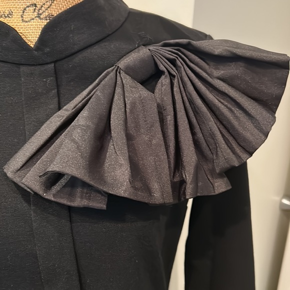 Homeyee black Bodycon dress with large accent bow size 12/2XL - Picture 2 of 8